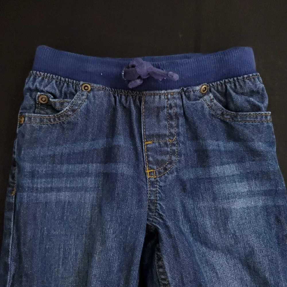 Simple Joys by Carters‎ Jeans Boys 3T Drawstring Pockets Solid Denim Distressed